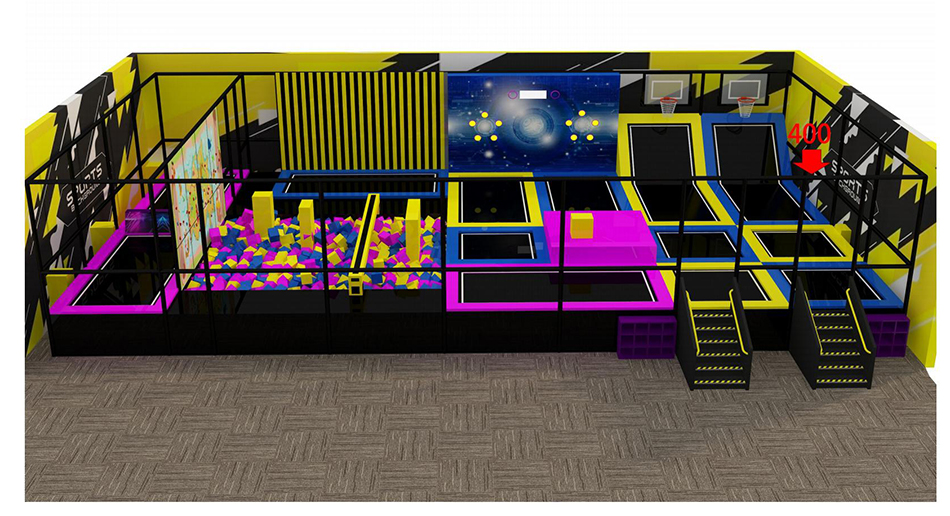 BJ-JB023 - Big Trampoline courts - Trampoline Park | Bluejayset Playground Heaven