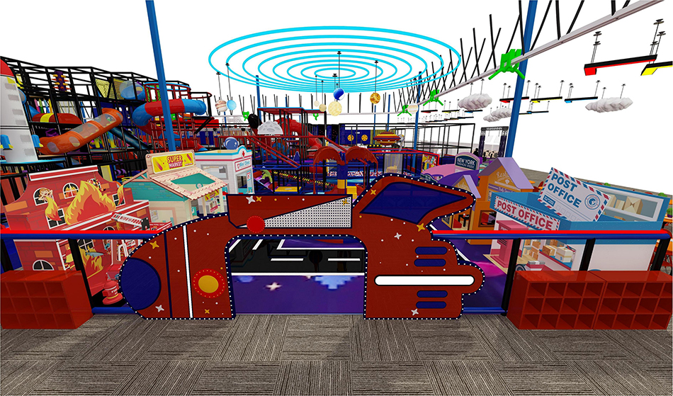 BJ-JB021 - Big trampoline park - Trampoline Park | Bluejayset Playground Heaven