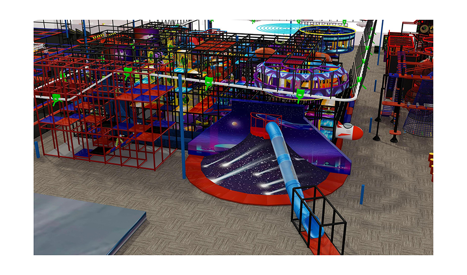 BJ-JB021 - Big trampoline park - Trampoline Park | Bluejayset Playground Heaven