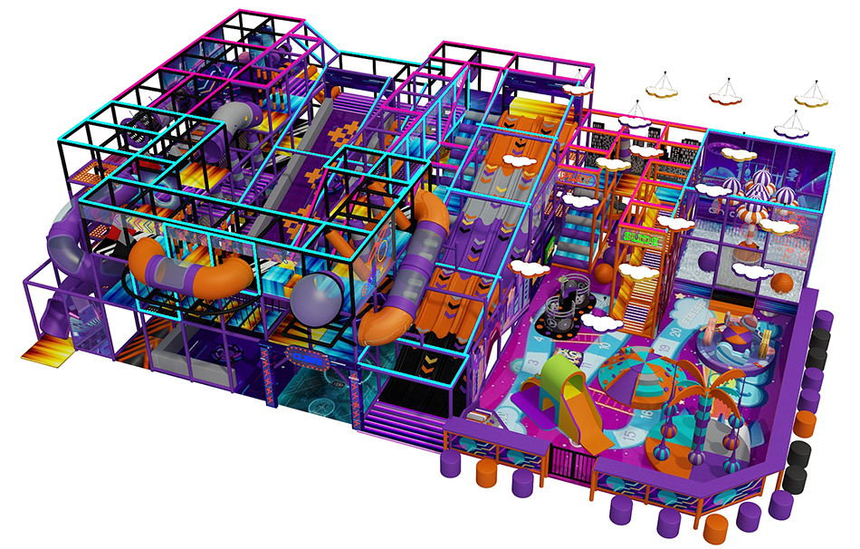 BJ-JA036 - Big trampoline park - Trampoline Park | Bluejayset Playground Heaven
