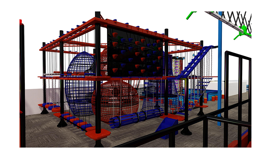 BJ-JB021 - Big trampoline park - Trampoline Park | Bluejayset Playground Heaven