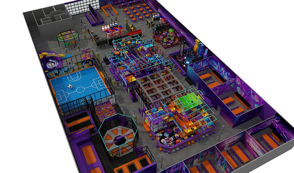 BJ-JA031 - Commercial play center - Trampoline Park | Bluejayset Playground Heaven