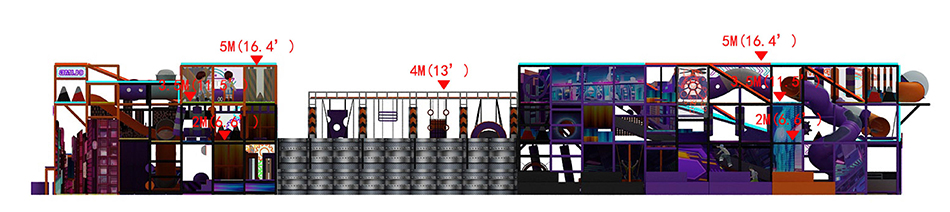 BJ-JA031 - Commercial play center - Trampoline Park | Bluejayset Playground Heaven