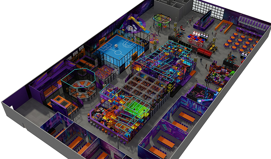 BJ-JA031 - Commercial play center - Trampoline Park | Bluejayset Playground Heaven