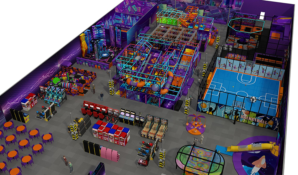 BJ-JA031 - Commercial play center - Trampoline Park | Bluejayset Playground Heaven