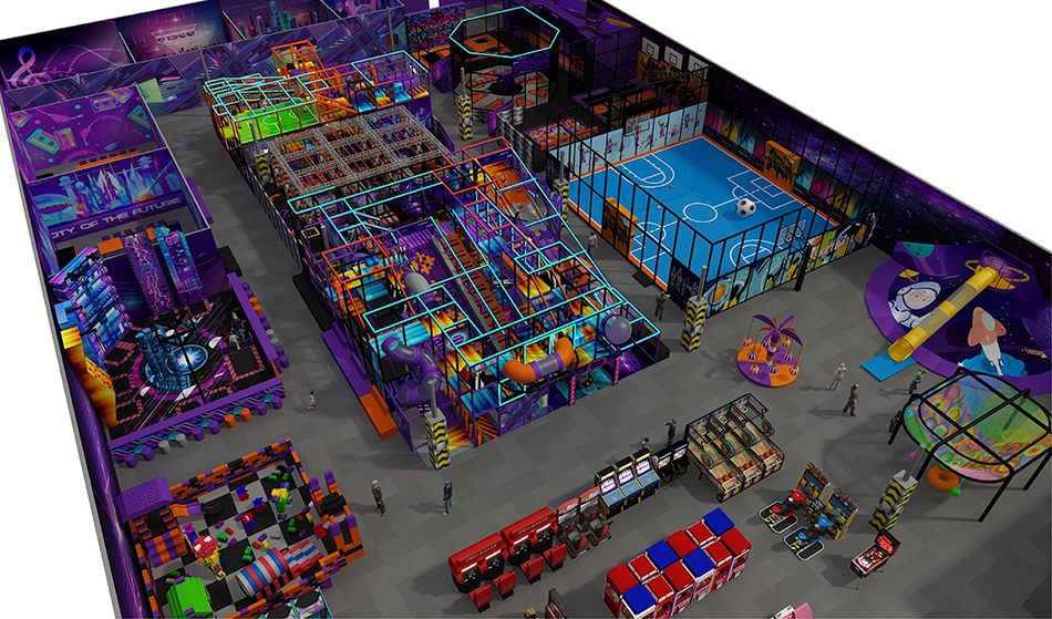 BJ-JA031 - Commercial play center - Trampoline Park | Bluejayset Playground Heaven
