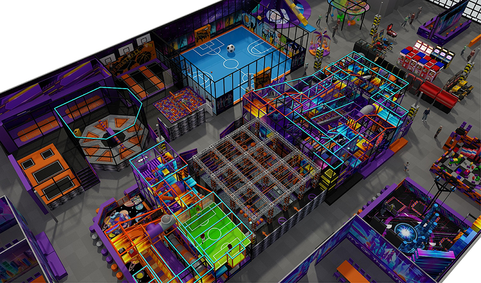 BJ-JA031 - Commercial play center - Trampoline Park | Bluejayset Playground Heaven
