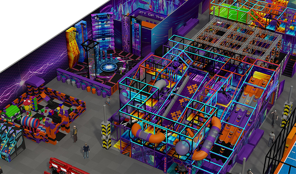 BJ-JA031 - Commercial play center - Trampoline Park | Bluejayset Playground Heaven
