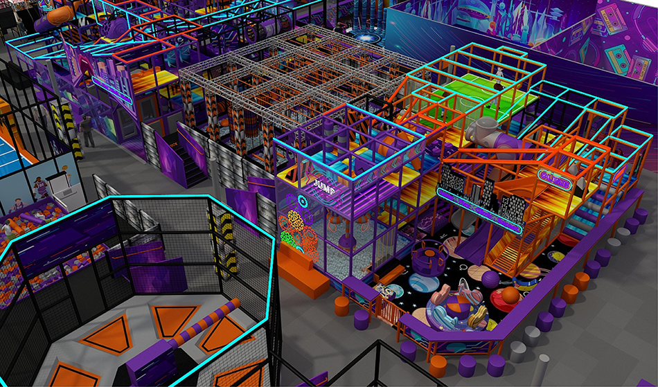 BJ-JA031 - Commercial play center - Trampoline Park | Bluejayset Playground Heaven