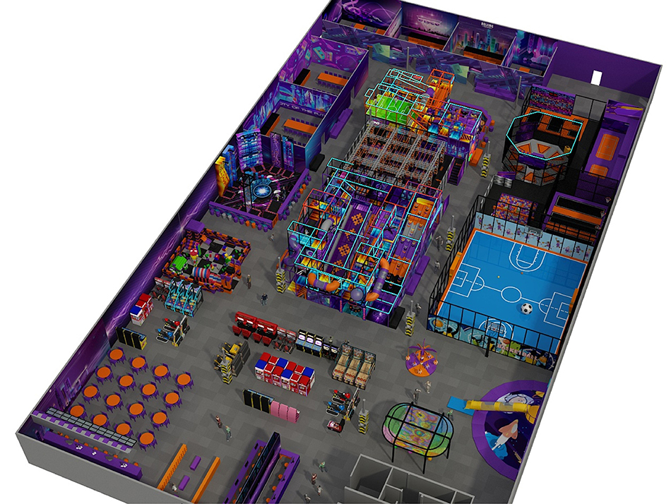 BJ-JA031 - Commercial play center - Trampoline Park | Bluejayset Playground Heaven