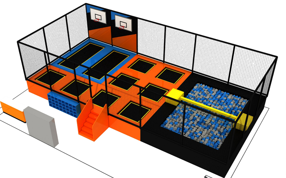 BJ-JC012 - extreme trampoline - Trampoline Park | Bluejayset Playground Heaven