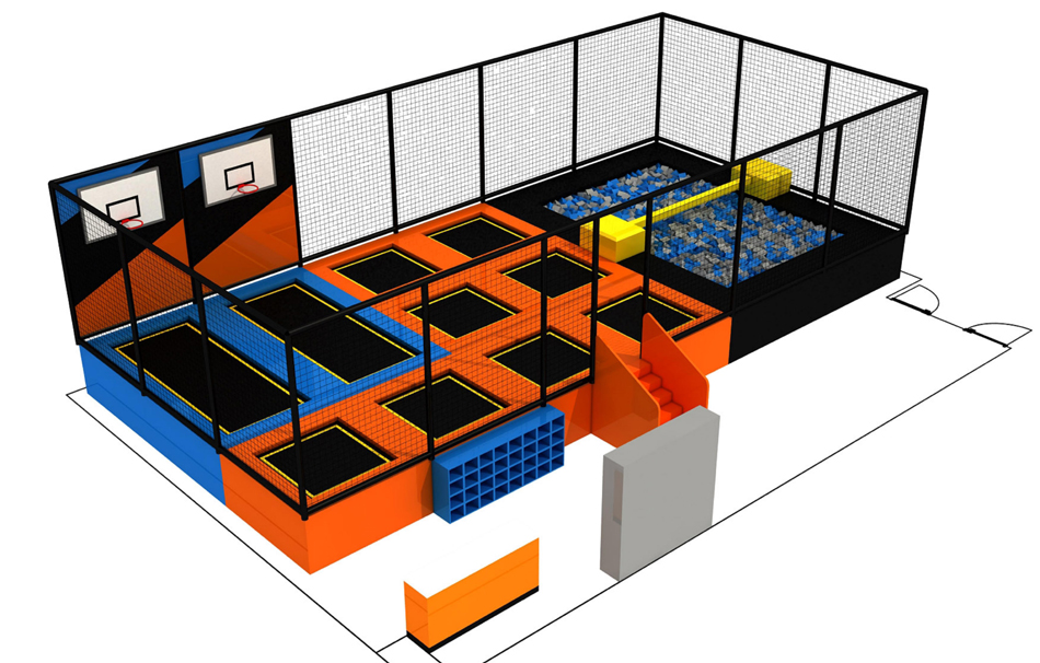 BJ-JC012 - extreme trampoline - Trampoline Park | Bluejayset Playground Heaven