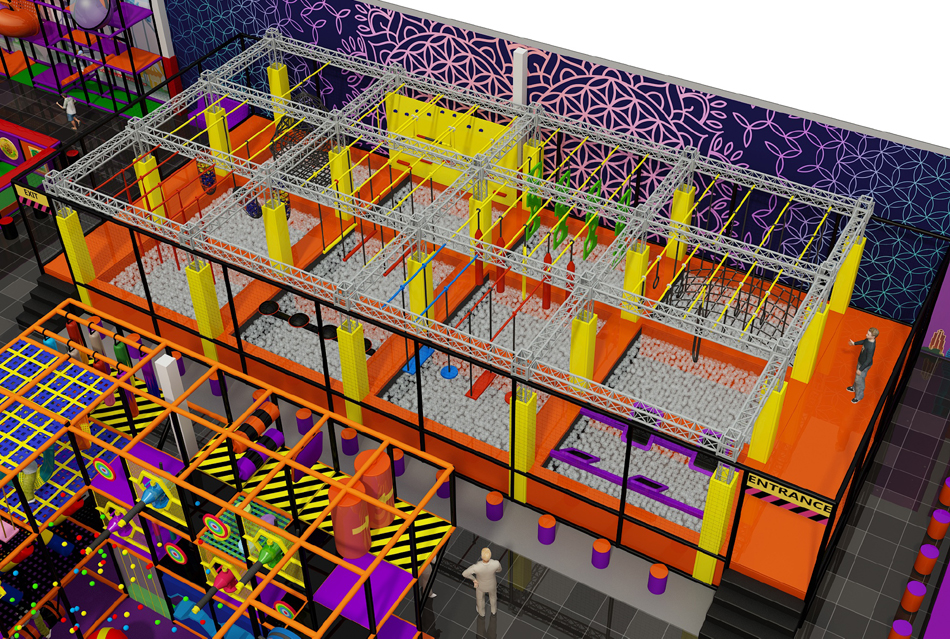 BJ-JB009 - extreme trampolineÂ - Trampoline Park | Bluejayset Playground Heaven