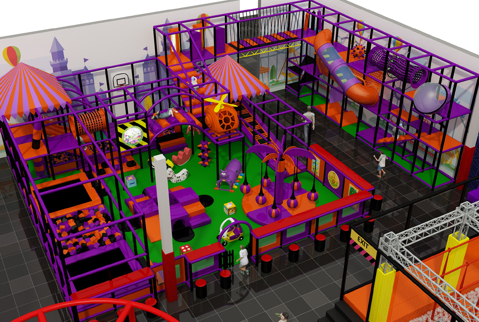 BJ-JB009 - extreme trampolineÂ - Trampoline Park | Bluejayset Playground Heaven