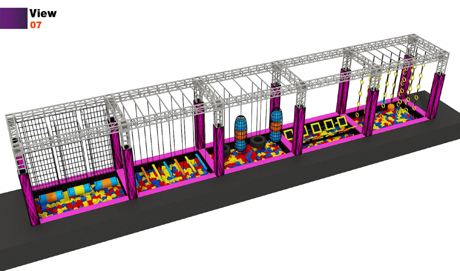 BJ-JB013 - gym trampoline - Trampoline Park | Bluejayset Playground Heaven