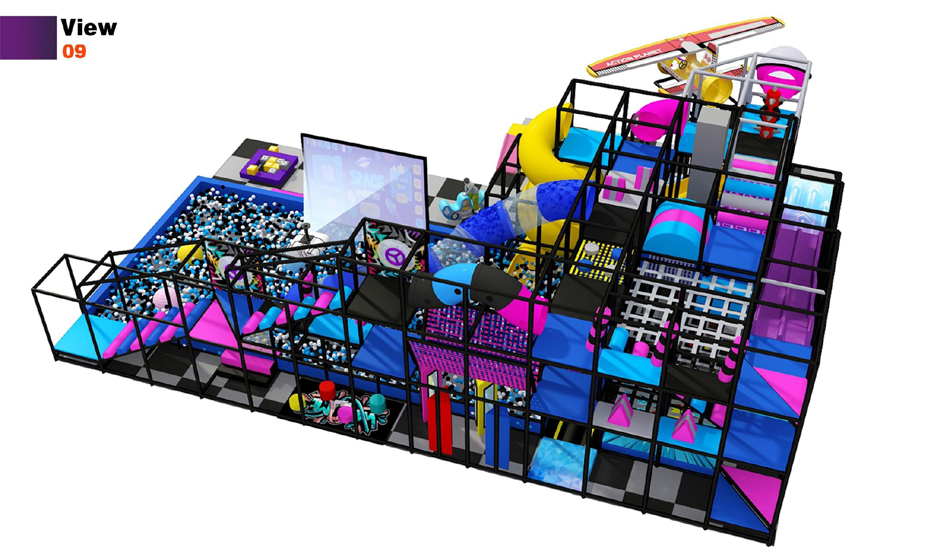 BJ-JB013 - gym trampoline - Trampoline Park | Bluejayset Playground Heaven