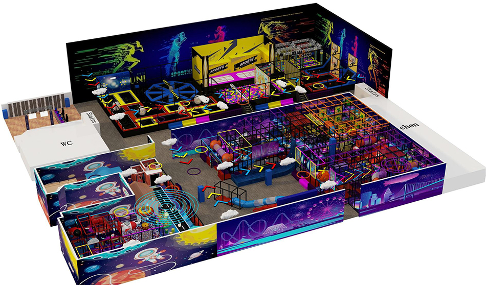 Huge Trampoline center ? Extreme Trampoline | Bluejayset Playground Heaven
