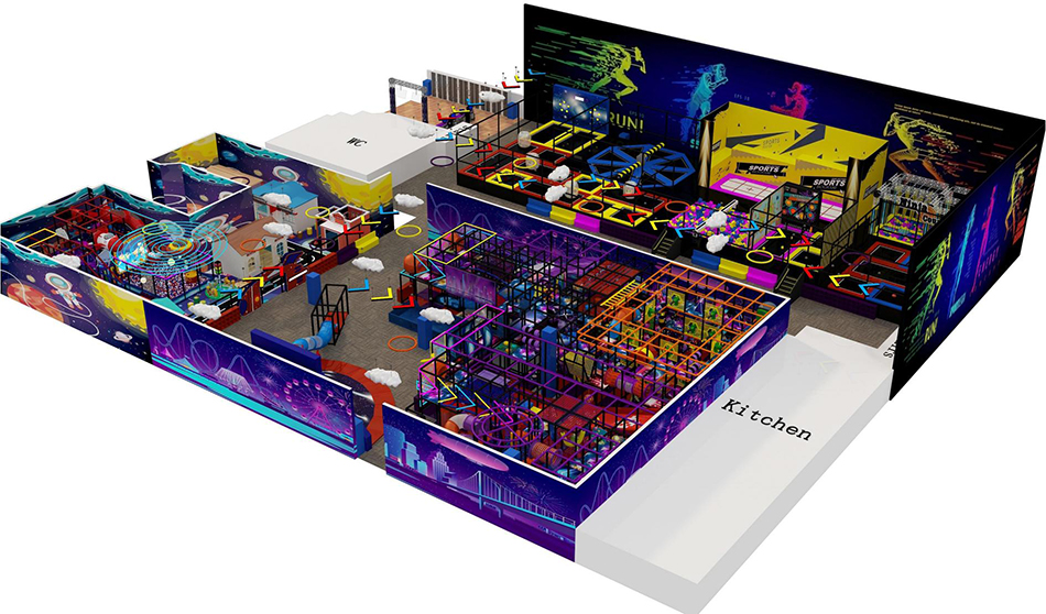 Huge Trampoline center ? Extreme Trampoline | Bluejayset Playground Heaven