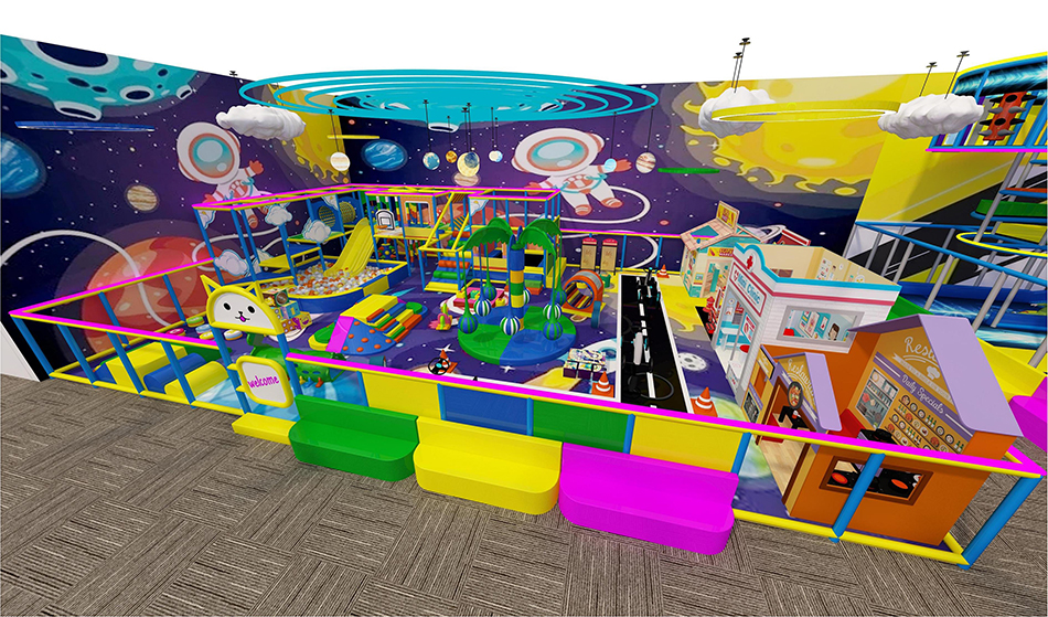 BJ-JA032 - Huge trampoline park - Trampoline Park | Bluejayset Playground Heaven