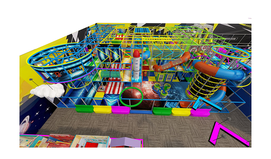 BJ-JA032 - Huge trampoline park - Trampoline Park | Bluejayset Playground Heaven