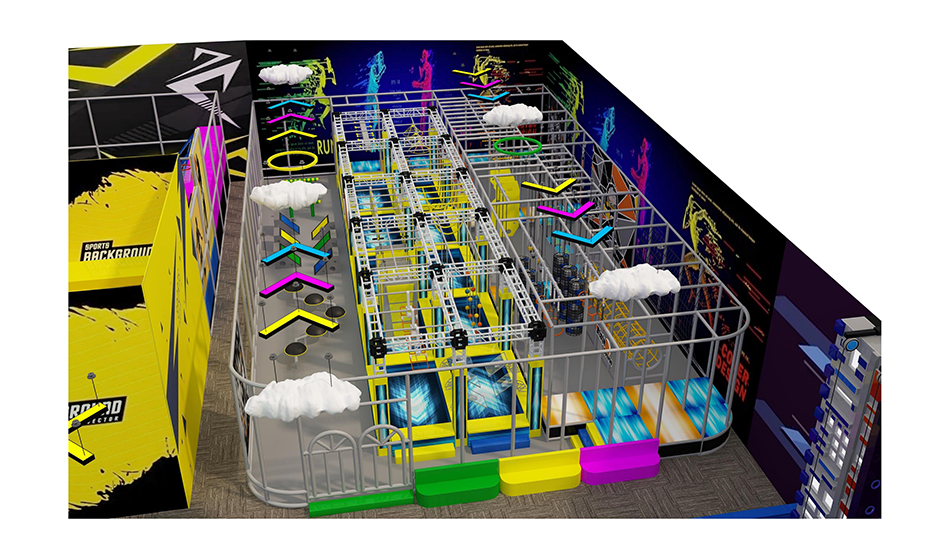 BJ-JA032 - Huge trampoline park - Trampoline Park | Bluejayset Playground Heaven