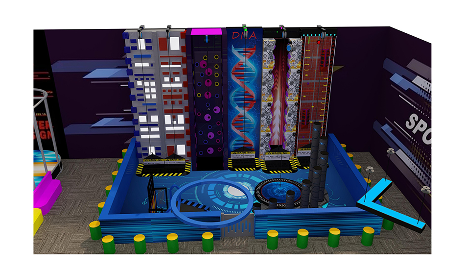BJ-JA032 - Huge trampoline park - Trampoline Park | Bluejayset Playground Heaven