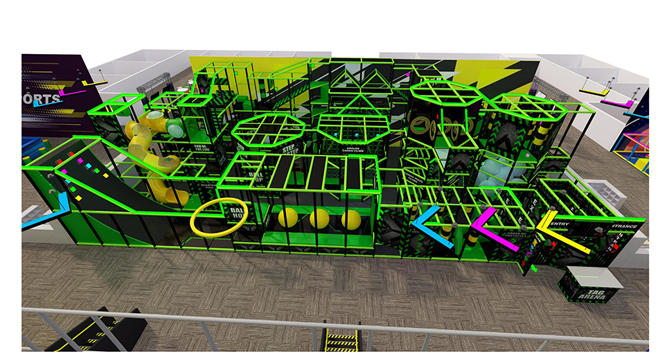 BJ-JA032 - Huge trampoline park - Trampoline Park | Bluejayset Playground Heaven