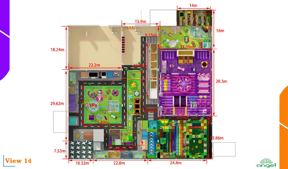 BJ-JB026 - Indoor Play Center for Kids - Trampoline Park | Bluejayset Playground Heaven