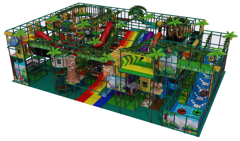 BJ-JB026 - Indoor Play Center for Kids - Trampoline Park | Bluejayset Playground Heaven