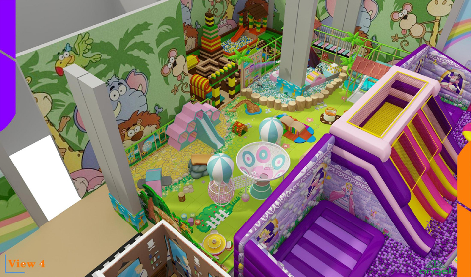 BJ-JB026 - Indoor Play Center for Kids - Trampoline Park | Bluejayset Playground Heaven