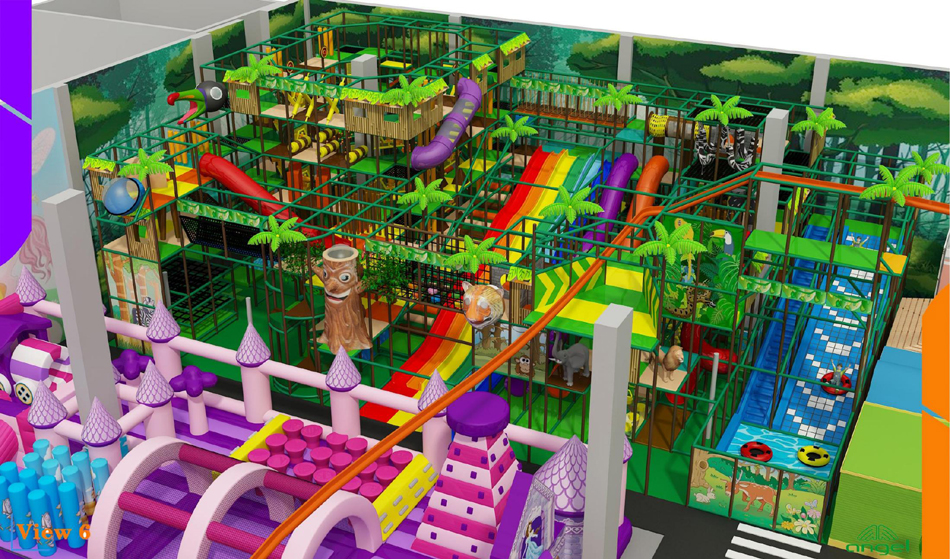 BJ-JB026 - Indoor Play Center for Kids - Trampoline Park | Bluejayset Playground Heaven