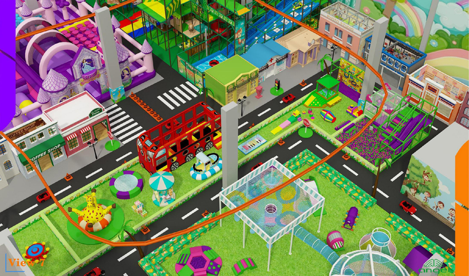BJ-JB026 - Indoor Play Center for Kids - Trampoline Park | Bluejayset Playground Heaven