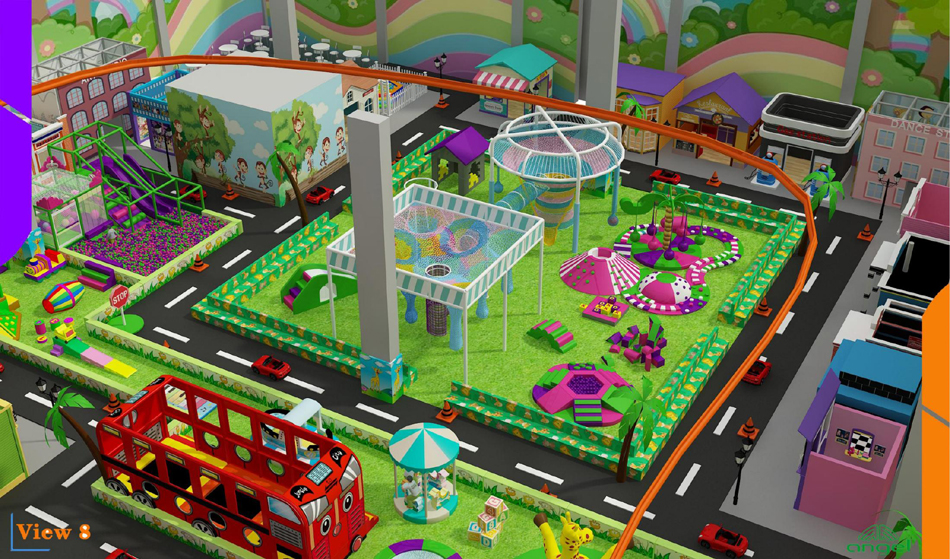 BJ-JB026 - Indoor Play Center for Kids - Trampoline Park | Bluejayset Playground Heaven