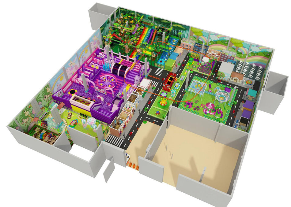 BJ-JB026 - Indoor Play Center for Kids - Trampoline Park | Bluejayset Playground Heaven