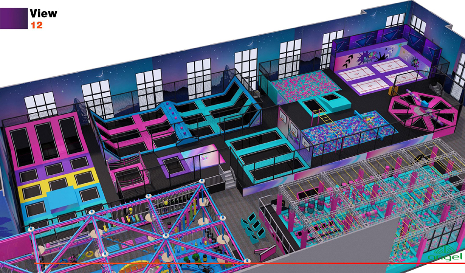 BJ-JB016 - indoor soft play - Trampoline Park | Bluejayset Playground Heaven