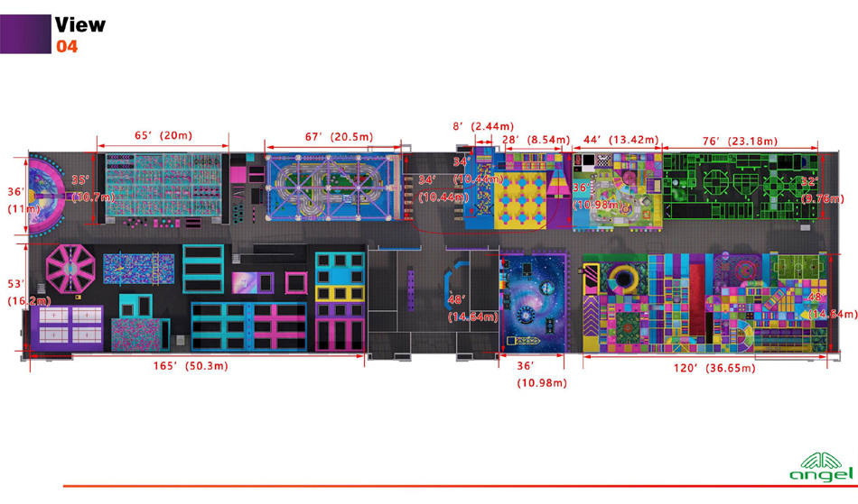 BJ-JB016 - indoor soft play - Trampoline Park | Bluejayset Playground Heaven