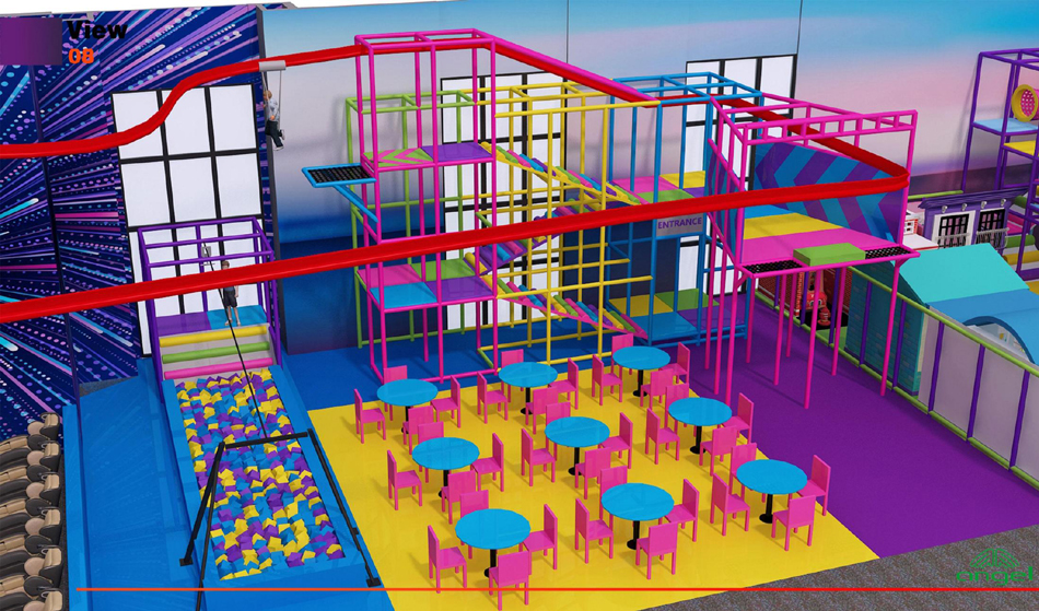 BJ-JB016 - indoor soft play - Trampoline Park | Bluejayset Playground Heaven