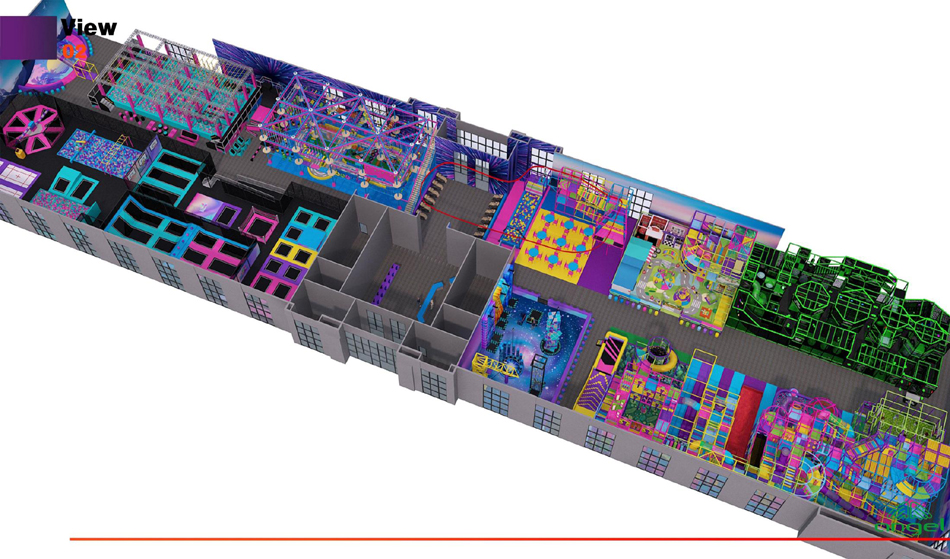 BJ-JB016 - indoor soft play - Trampoline Park | Bluejayset Playground Heaven