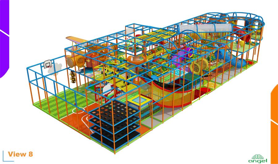 BJ-JD011 - Indoor Trampoline Park Center - Trampoline Park | Bluejayset Playground Heaven