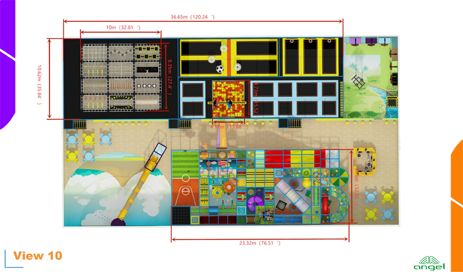 BJ-JD011 - Indoor Trampoline Park Center - Trampoline Park | Bluejayset Playground Heaven