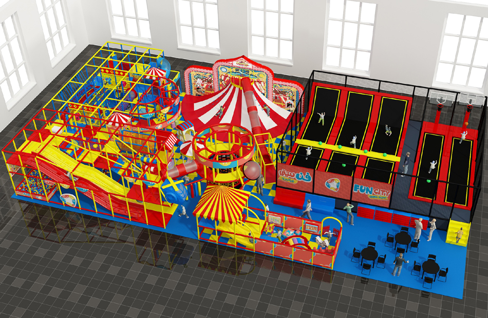 BJ-JD032 - indoor trampoline parkÂ - Trampoline Park | Bluejayset Playground Heaven