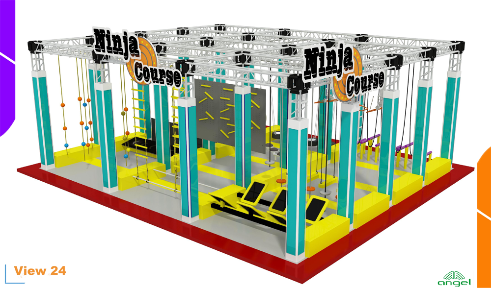 BJ-JB035 - indoor trampolineÂ - Trampoline Park | Bluejayset Playground Heaven