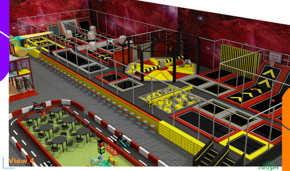 BJ-JB035 - indoor trampolineÂ - Trampoline Park | Bluejayset Playground Heaven