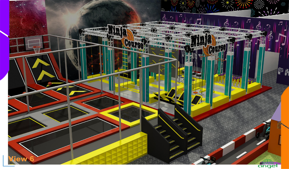 BJ-JB035 - indoor trampolineÂ - Trampoline Park | Bluejayset Playground Heaven