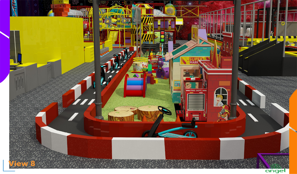 BJ-JB035 - indoor trampolineÂ - Trampoline Park | Bluejayset Playground Heaven