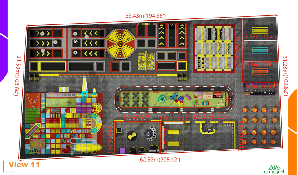 BJ-JB035 - indoor trampolineÂ - Trampoline Park | Bluejayset Playground Heaven