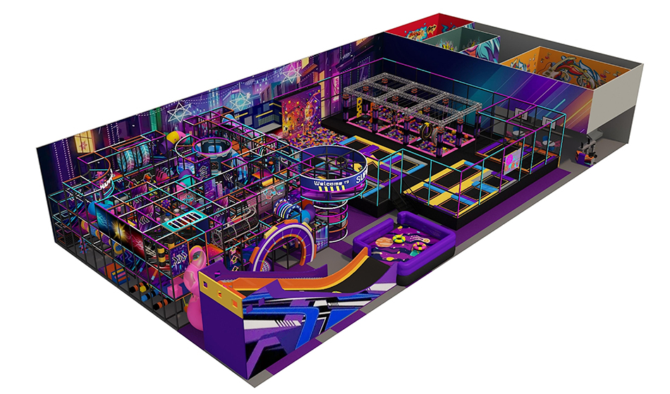 BJ-JD029 - Jumping park for adult - Trampoline Park | Bluejayset Playground Heaven
