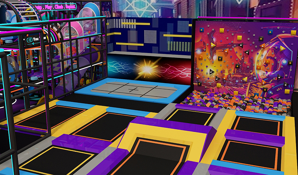 BJ-JD029 - Jumping park for adult - Trampoline Park | Bluejayset Playground Heaven