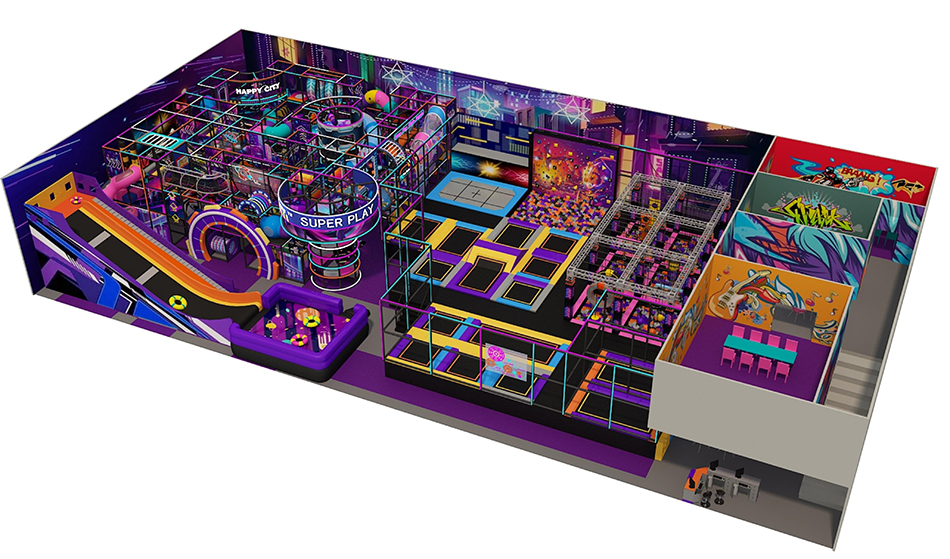 BJ-JD029 - Jumping park for adult - Trampoline Park | Bluejayset Playground Heaven