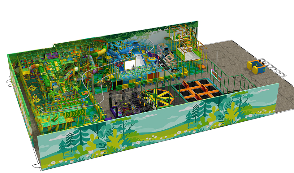 BJ-JD027 - Jumping park for sale - Trampoline Park | Bluejayset Playground Heaven